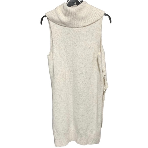 KAISELY Oatmeal Colored Side Fasten Cowl Neck Tabard Vest Size XL - Picture 2 of 6